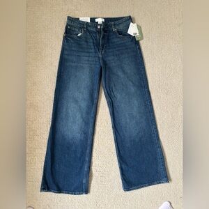 H&M Dark Blue Flare & Wide Leg Jeans